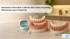 Portada: dentadura removible o dientes fijos