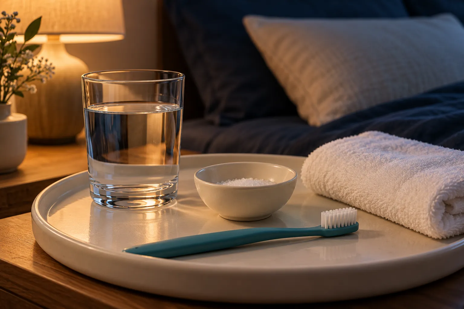 Agua, cepillo suave y almohada como medidas temporales de autocuidado